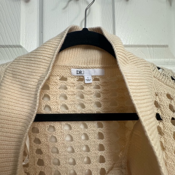 DR2 Women's Beige Cowl Neck Sweater - Picture 2 of 3